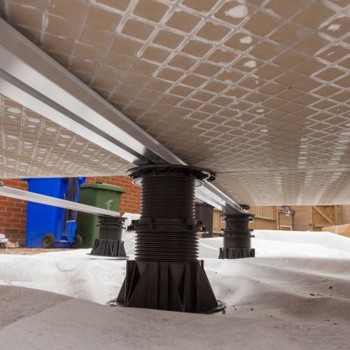 A2 Rated Pedestals and Rails for Paving