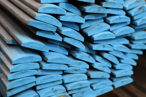 Blue steel planks