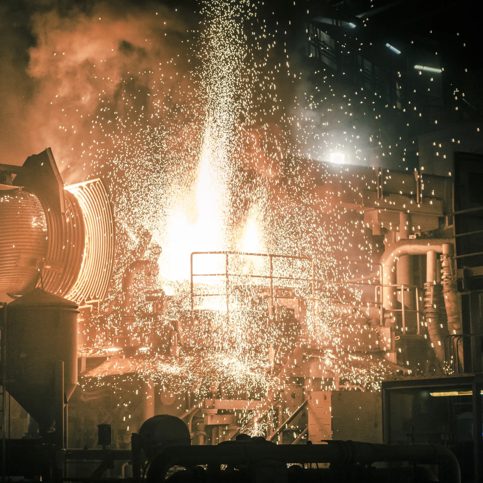 Manufacturers produce galvanised sheet metal in various ways. The most common process, known as hot-dip galvanising, includes


	Cleaning the steel in a degreasing solution
	“Pickling” the steel by lowering it into diluted hot sulphuric acid
	Fluxing the steel in zinc-ammonium chloride or another aqueous solution
	Galvanising the steel by immersing it in molten zinc kept at 460°C
	Inspecting the steel for a complete and consistent coating

