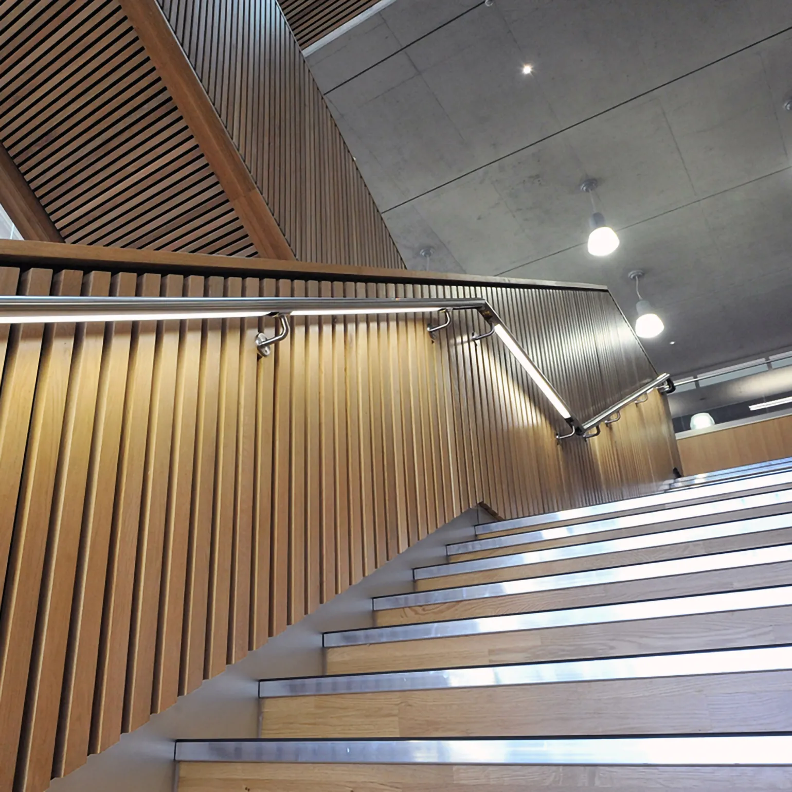 Because of its superiority in strength, steel is ideal for handrails for stairs interiors. BM Steel stocks a range of handrails and standard handrail posts that are easy to clean, durable, and can suit all kinds of industrial buildings. This makes them well-suited to high traffic inside areas that require stability and safety.