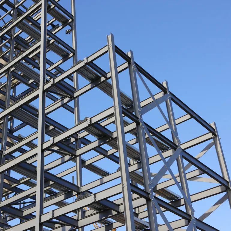 1. Structural Steelwork
This is where mild steel does the heavy lifting, literally - our universal beams, universal columns, and hollow sections in RHS, SHS, and CHS profiles cover everything from extensions and outbuildings to full structural frames.
