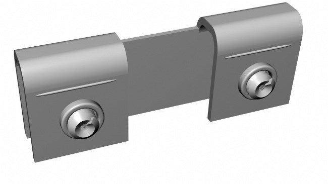 Toe Connection Straight Connector - Toe Plate Connector | BM Steel