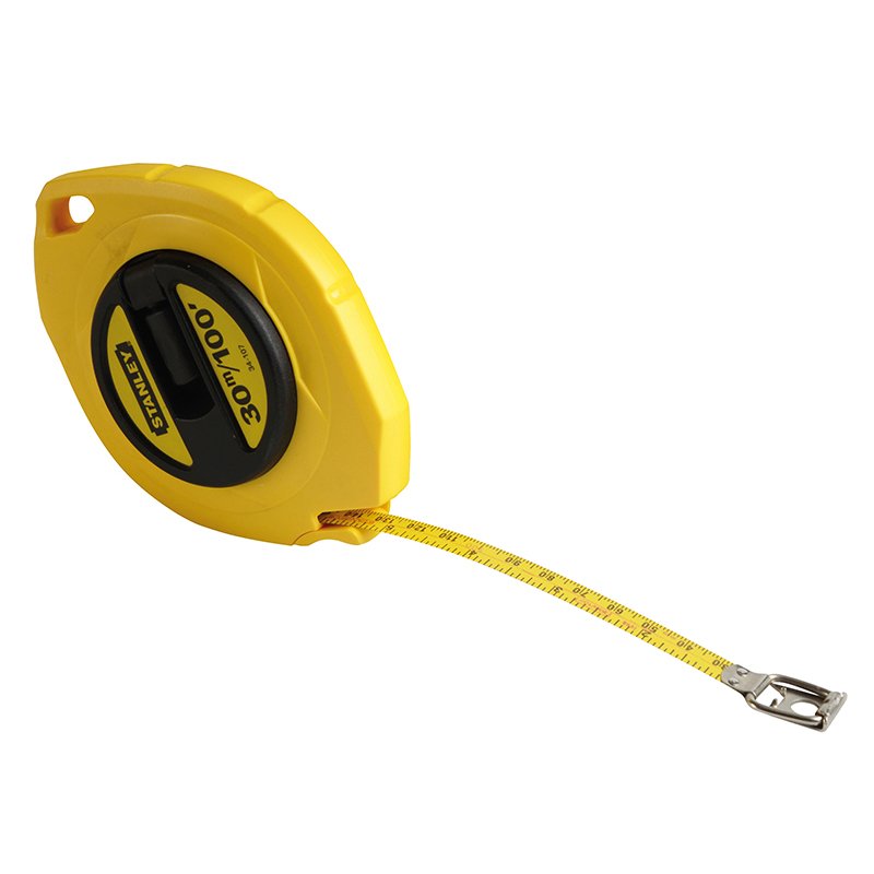 STANLEY Closed Case Steel Long Tape 30m 100ft Width 10mm BM Steel