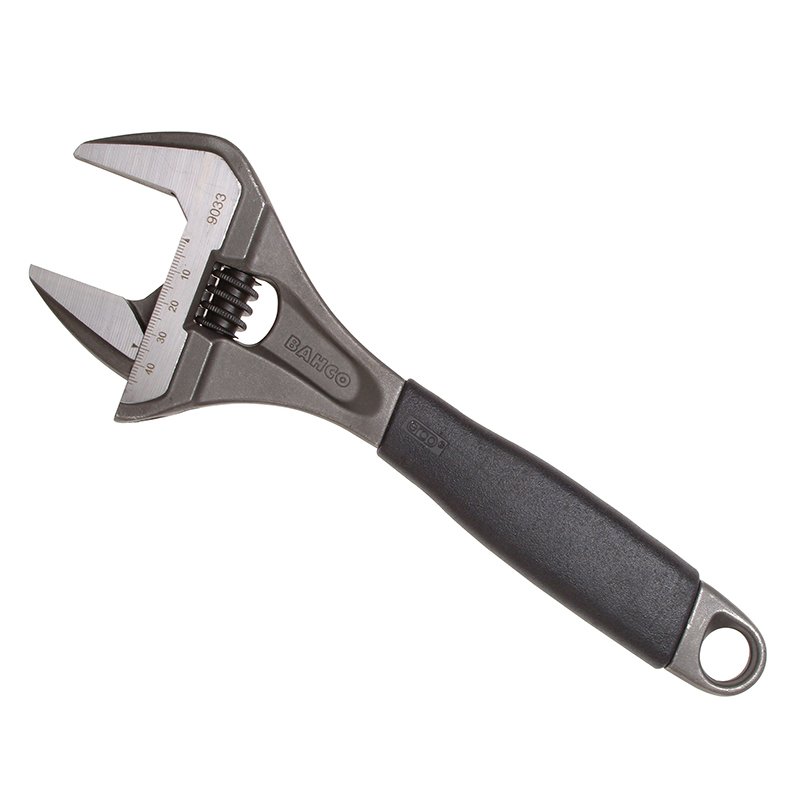 Bahco ERGO 90 Series Adjustable Wrench, Extra Wide Jaw BM Steel