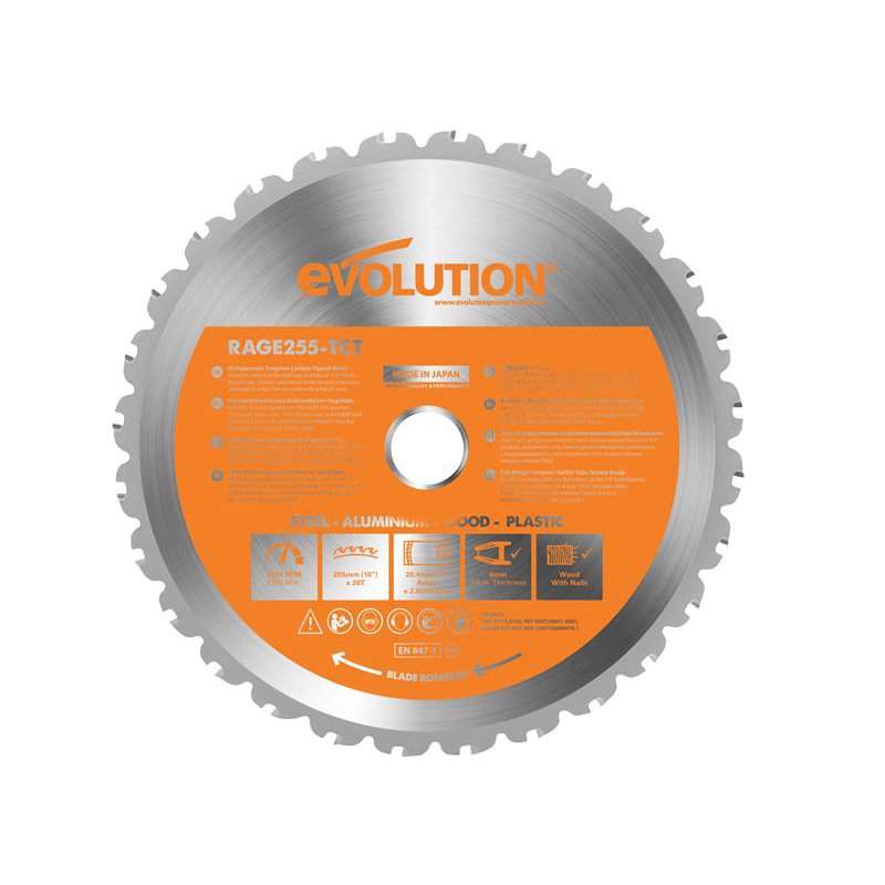 255mm x 25.4 mm saw blade discount