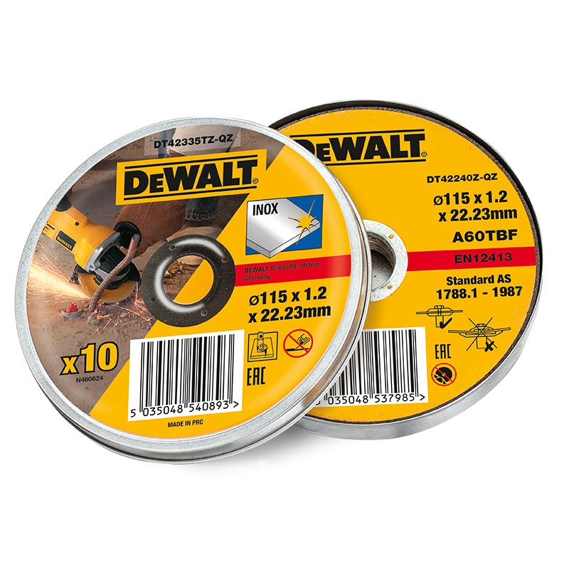 dtページ DEWALT - DT42335TZ Inox Metal/Stainless Cutting Disc 115 x 1.2 x