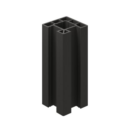 Ecoscape Clarity - 1.94m Charcoal Composite Corner Fence Post
