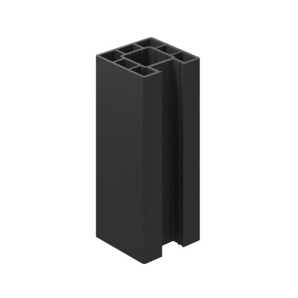 Ecoscape Clarity - 1.94m Charcoal Composite End Fence Post