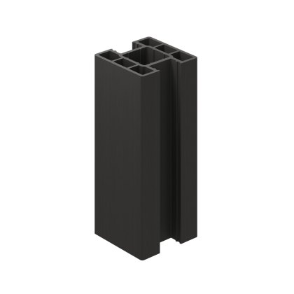 Ecoscape Clarity - 3m Charcoal Composite Inter Fence Post