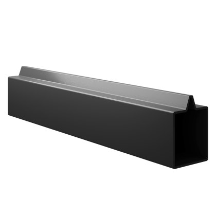 Ecoscape Clarity - Charcoal Composite Fence Aluminium Bottom Rail Ecoscape Clarity - Charcoal Composite Fence Aluminium Bottom Rail