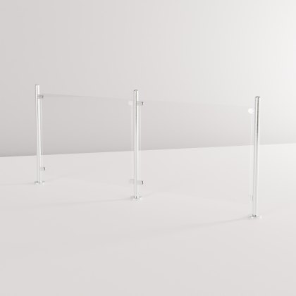 Pre-Assembled Glass Balustrade Round End Post with Radiused End Cap