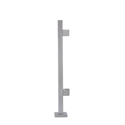 Pre-Assembled Glass Balustrade Square End Post with End Cap Pre-Assembled Glass Balustrade Square End Post with End Cap