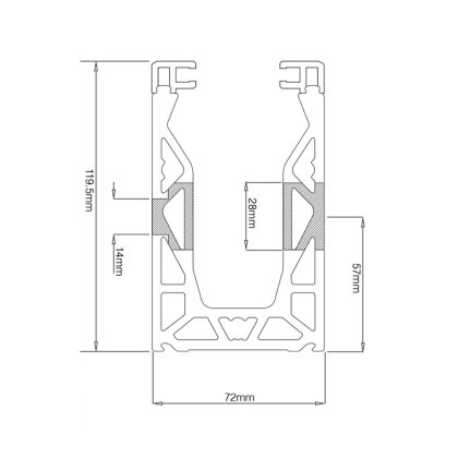 Eazyfit 0.74kN Channel 3M Side Fix Kit