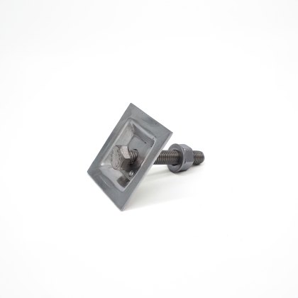 Square Fixing Clip to suit 38mm GRP Grating - Stainless Steel Square Fixing Clip to suit 38mm GRP Grating - Stainless Steel