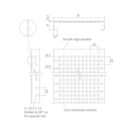 Aluminium Perforated Plank Perfwalk NA