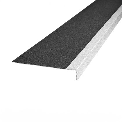 3.6m Gritted GRP Stair Tread Cover Black / Yellow