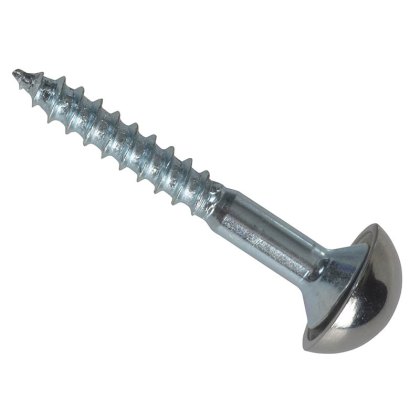 ForgeFix - Mirror Screws, Chrome Domed Top, ZP ForgeFix - Mirror Screws, Chrome Domed Top, ZP