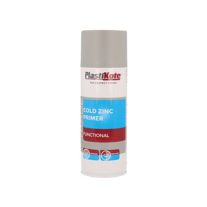 PlastiKote Trade 4 in 1 Rust Stop Spray Paint White 400ml BM Steel