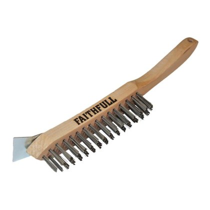 Faithfull - Heavy-Duty Steel Scratch Brush