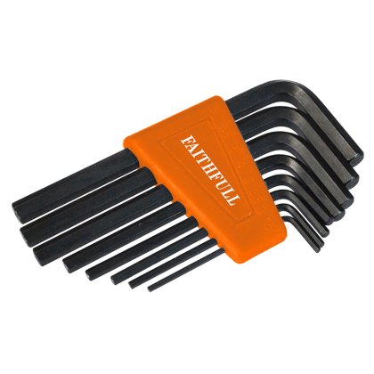 Faithfull - Metric Short Arm Hexagon Key Set, 8 Piece Faithfull - Metric Short Arm Hexagon Key Set, 8 Piece