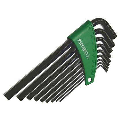 Faithfull - Imperial Long Arm Hexagon Key Set, 9 Piece Faithfull - Imperial Long Arm Hexagon Key Set, 9 Piece