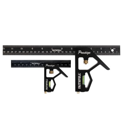 Faithfull - Prestige Combination Square Twin Pack 150mm (6in) & 300mm (12in) Faithfull - Prestige Combination Square Twin Pack 150mm (6in) & 300mm (12in)