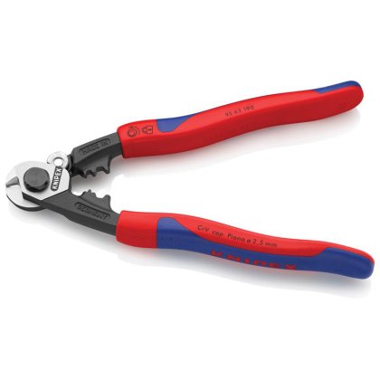 Knipex - Wire Rope/Bowden Cable Cutters Multi-Component Grip 190mm