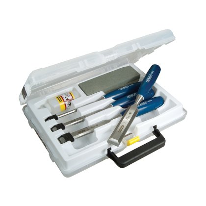 STANLEY - 5002 Bevel Edge Chisel & Oilstone Set, 6 Piece STANLEY - 5002 Bevel Edge Chisel & Oilstone Set, 6 Piece