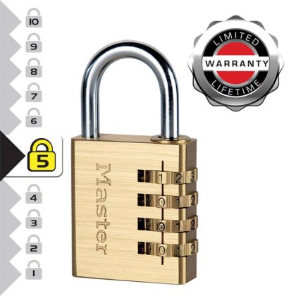 Master Lock - Brass Finish Combination Padlock