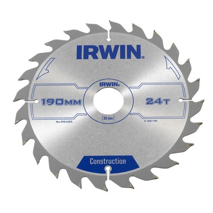 IRWIN - Corded Construction Circular Saw Blade, ATB