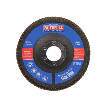 Faithfull - Aluminium Oxide Flap Discs Faithfull - Aluminium Oxide Flap Discs