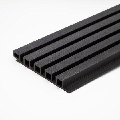 EazyClad 5S - Ebony Black Composite Extra Large 5-Batten Slatted Cladding