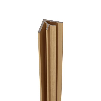 Ecoscape Forma - Natural Oak Internal Corner Composite Cladding Trim Ecoscape Forma - Natural Oak Internal Corner Composite Cladding Trim