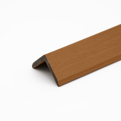 EazyClad 5S - Classic Oak Angled Composite Slatted Cladding Trim