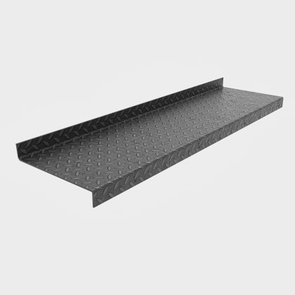 Durbar Stair Tread 1250 x 265 x 6mm - 50mm Turn up/down