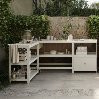 Ecoscape Outdoor Kitchen - Cotton Set of 3 Units & Covers Ecoscape Outdoor Kitchen - Cotton Set of 3 Units & Covers