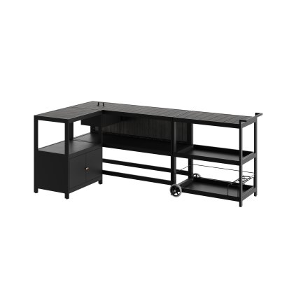 Ecoscape Outdoor Kitchen - Smoke Set of 3 Units & Covers