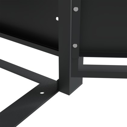 Ecoscape - Quadruple Bin Storage with Planter - Woodgrain Charcoal