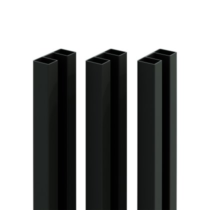 DuraPost Sleek® Aluminium Infill Profile (Pack of 3) 1.83m - Black