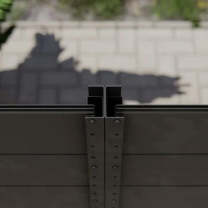 DuraPost Sleek® Aluminium Infill Profile (Pack of 3) 1.83m - Black