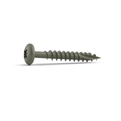 DuraPost® Pan Head Timber Screws 4 x 40mm - Olive Grey 7002 DuraPost® Pan Head Timber Screws 4 x 40mm - Olive Grey 7002
