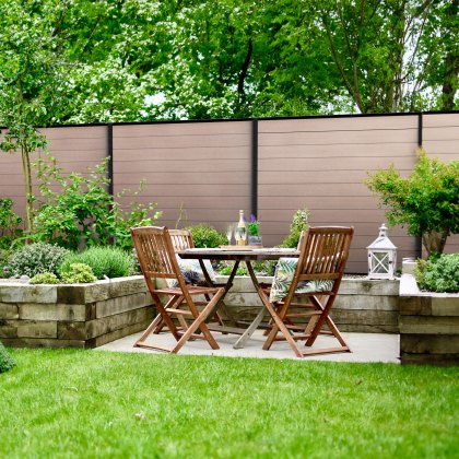 DuraPost Vista® Composite Fencing Board (Pack of 4) 1820mm - Teak DuraPost Vista® Composite Fencing Board (Pack of 4) 1820mm - Teak