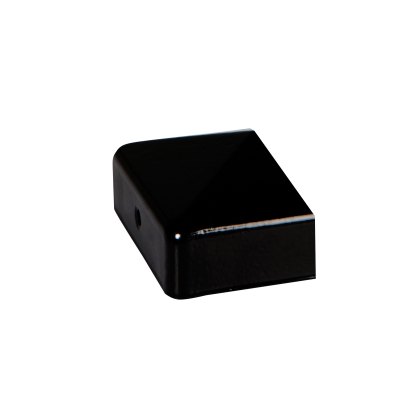 DuraPost® Half Post Cap With Bracket 75 x 37mm - Black DuraPost® Half Post Cap With Bracket 75 x 37mm - Black