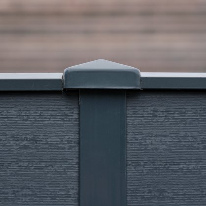 DuraPost® Post Cap With Bracket 75 x 75mm - Anthracite Grey
