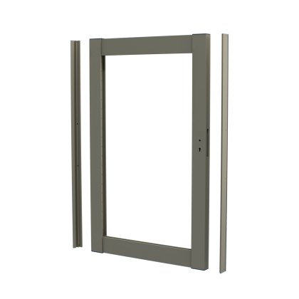 DuraPost® Aluminium Gate Frame - Olive Grey DuraPost® Aluminium Gate Frame - Olive Grey