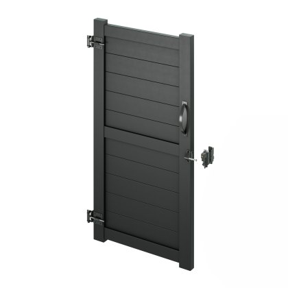 DuraPost Sleek® Aluminium Privacy Gate 1760mm x 900mm - Black