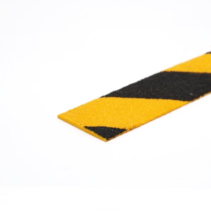 50mm GRP Anti-Slip Decking Strip Hazard - Pre-Drilled Including Screws