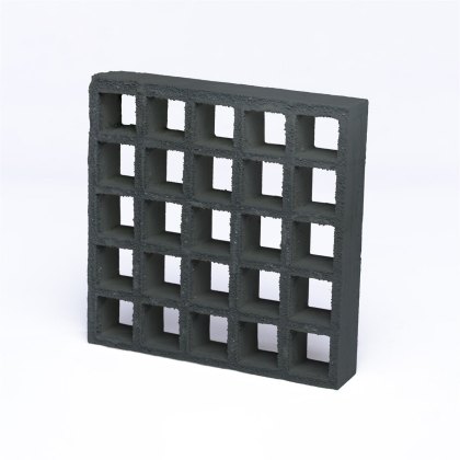 25mm Open Mesh Gritted GRP Grating - 3660mm x 1220mm - Dark Grey - RAL 7043 25mm Open Mesh Gritted GRP Grating - 3660mm x 1220mm - Dark Grey - RAL 7043