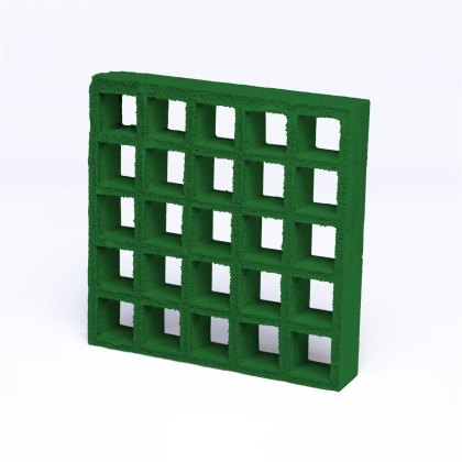25mm Open Mesh Gritted GRP Grating - 2000mm x 1000mm - Green - RAL 6001 25mm Open Mesh Gritted GRP Grating - 2000mm x 1000mm - Green - RAL 6001
