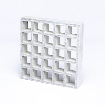 38mm Open Mesh Gritted GRP Grating - 3012mm x 997mm - Light Grey - RAL 7047